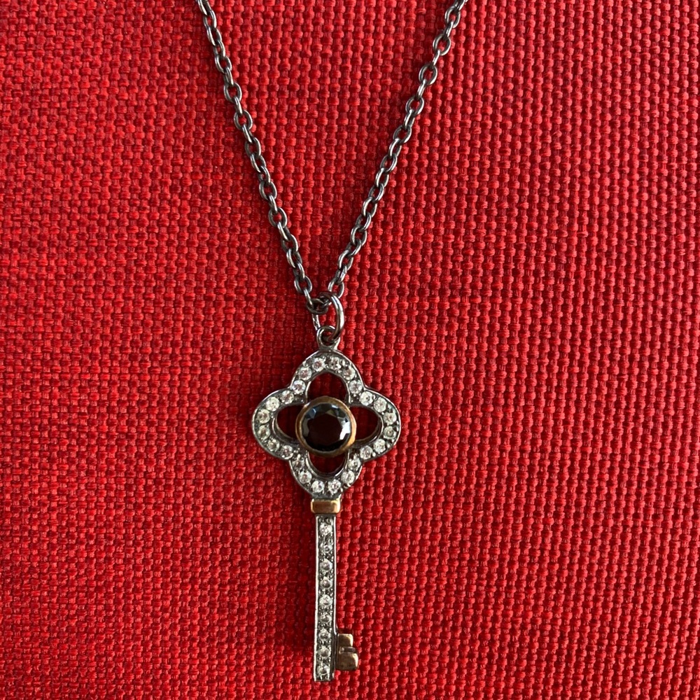 Stella & Dot Clover Key Necklace